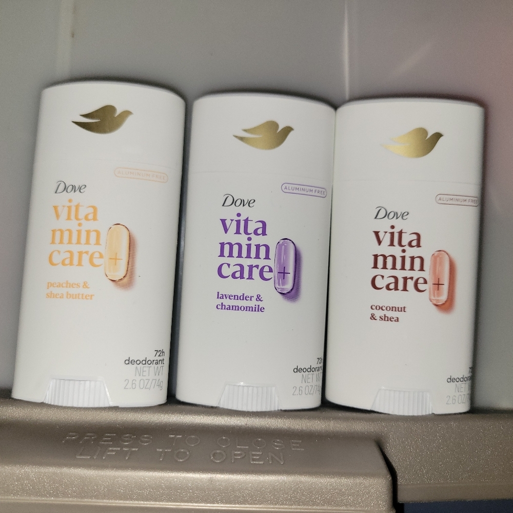 Bundle Of 3 Dove  Vitamin Care Deodorants